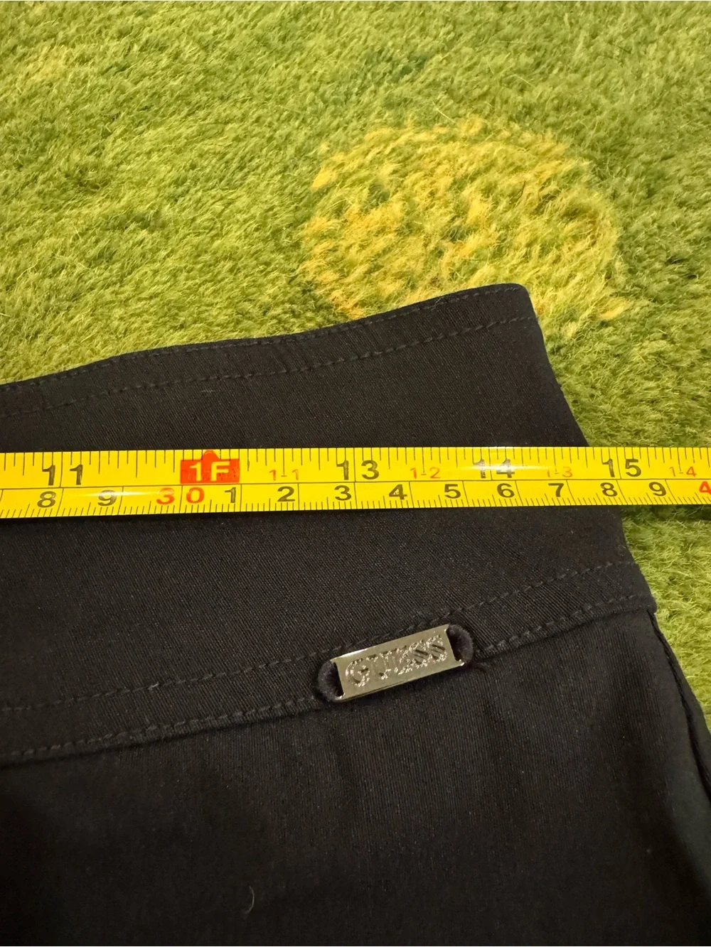 vintage guess mini skirt Black Indie Sleeve Tight Stretch Classic VNT  29 size M